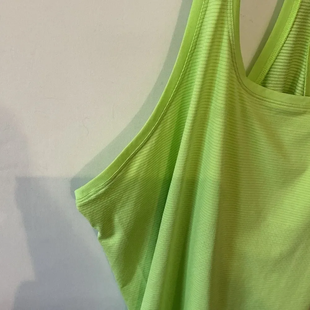 Lululemon Swiftly Tech Racerback Tank Top 2.0 Race Length Neon Green Size 20